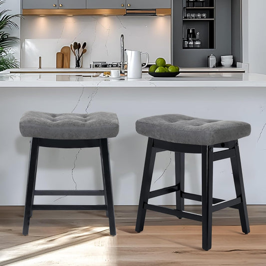 Comfortable Counter Height Bar Stools Set of 2 for Kitchen