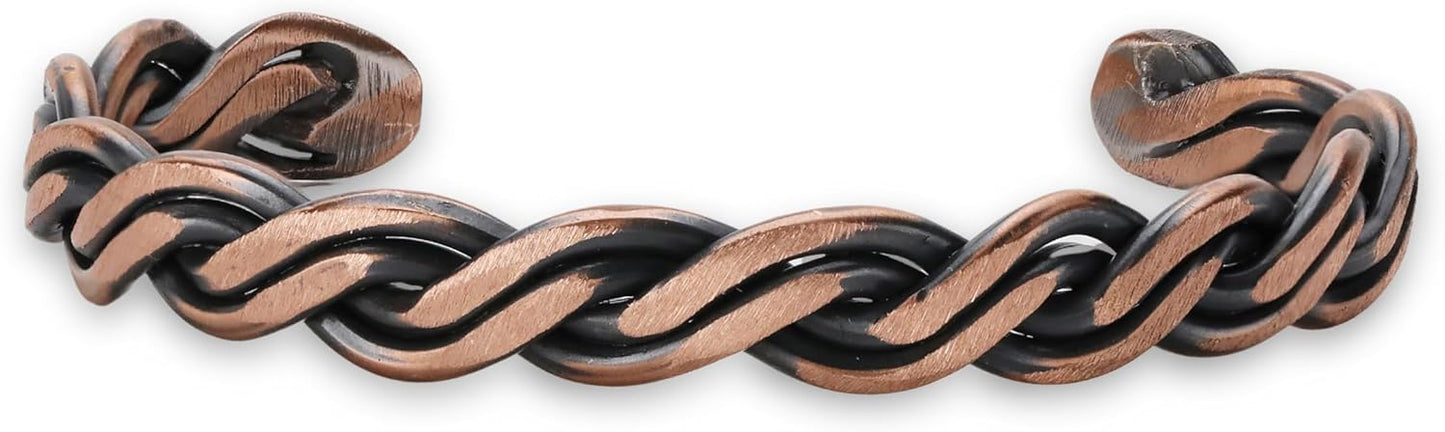 Handmade Elegant Copper Bracelet for Pain and Stress Relief