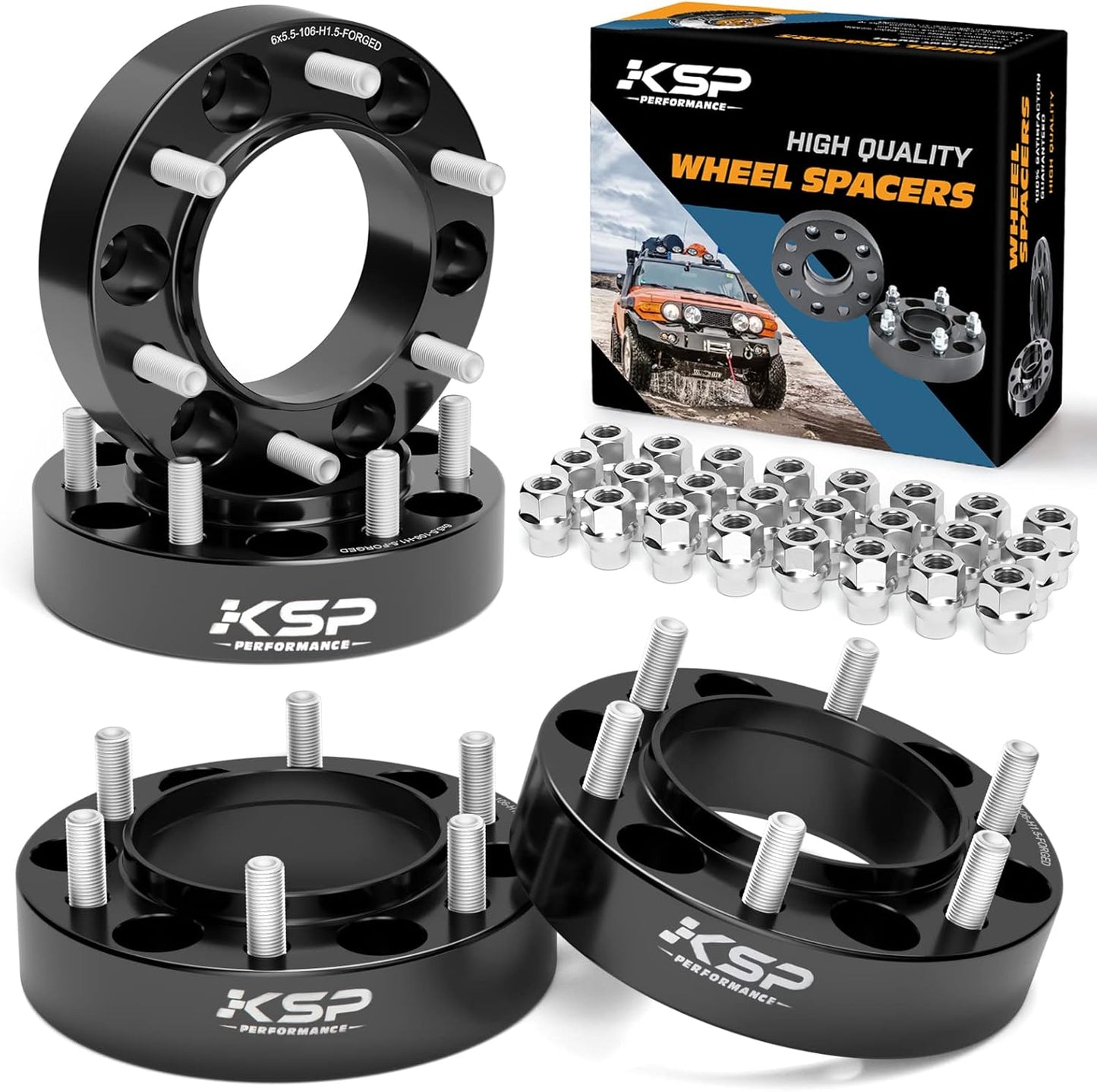 KSP 6X5.5 Wheel Spacers for Tacoma 4Runner - 1.5 in Adapters