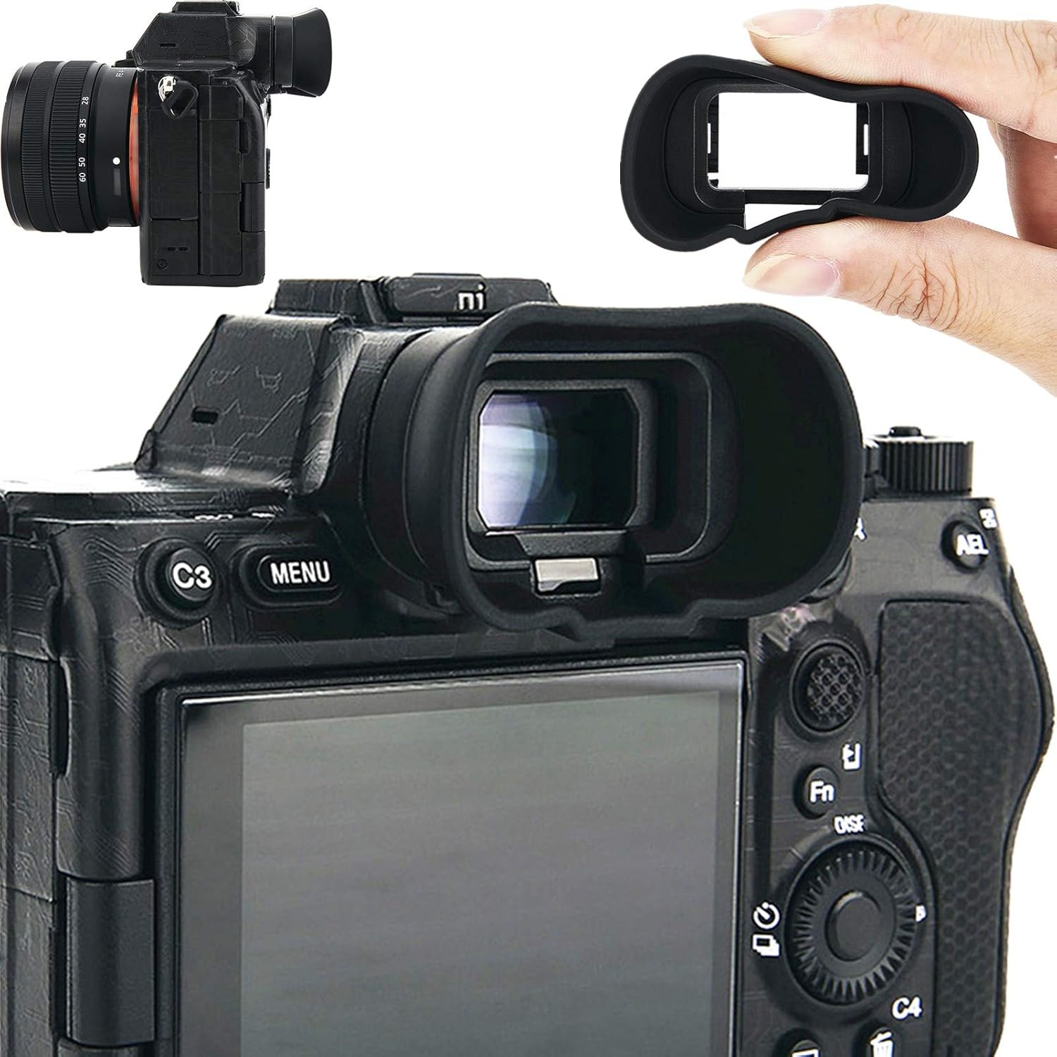 Silicon Eyecup Replacement for Sony Cameras