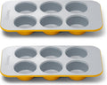 Nonstick Ceramic 6 Cup Muffin Pan Duo - Small Batch Baking