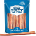 Natural Jumbo Bully Sticks for Large Dogs - 12 Inch Chews