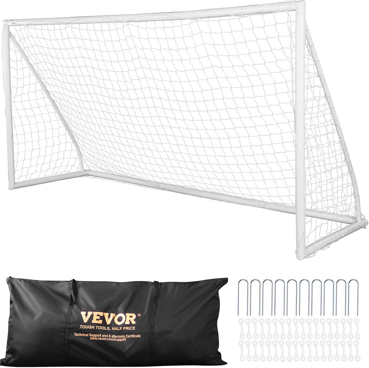 Portable Soccer Goal 12 x 6 ft for Backyard and Parks Use