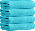 Large Microfiber Bath Towels Pack of 4 - Soft, Super Absorbent