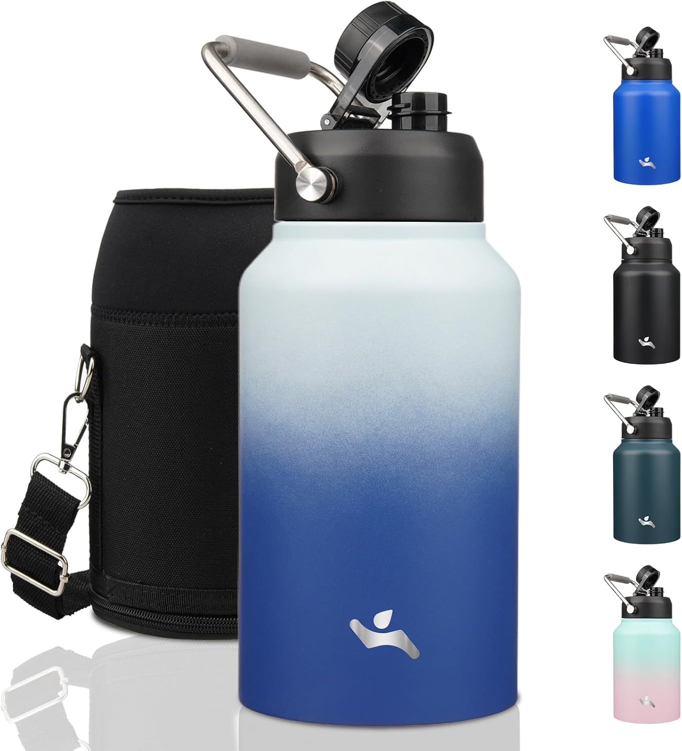 87 oz Insulated Water Bottle with Handle for All-Day Hydration