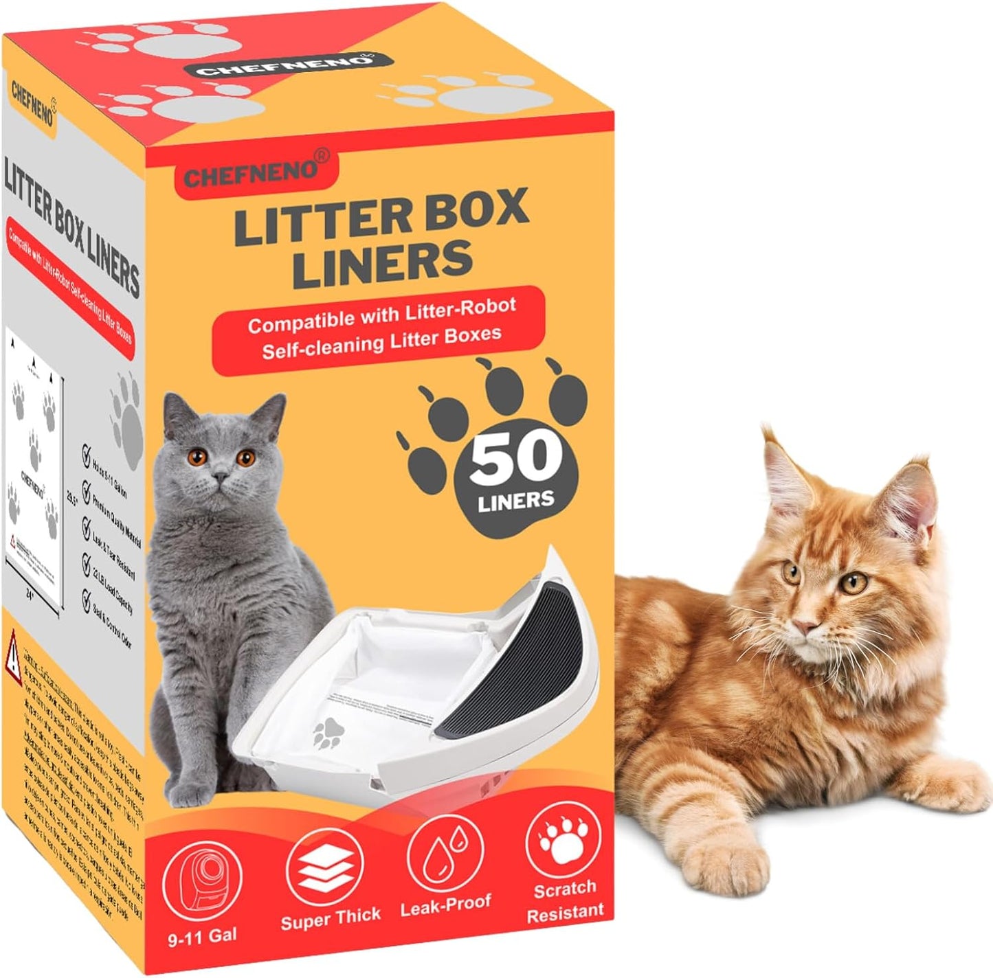 Custom Fit Liner Bags for Self-Cleaning Litter Box