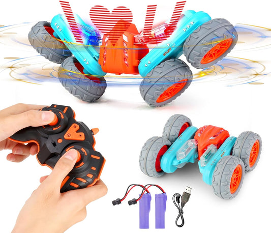 360 Rotating Remote Control Car - Double Battery, Long Playtime!
