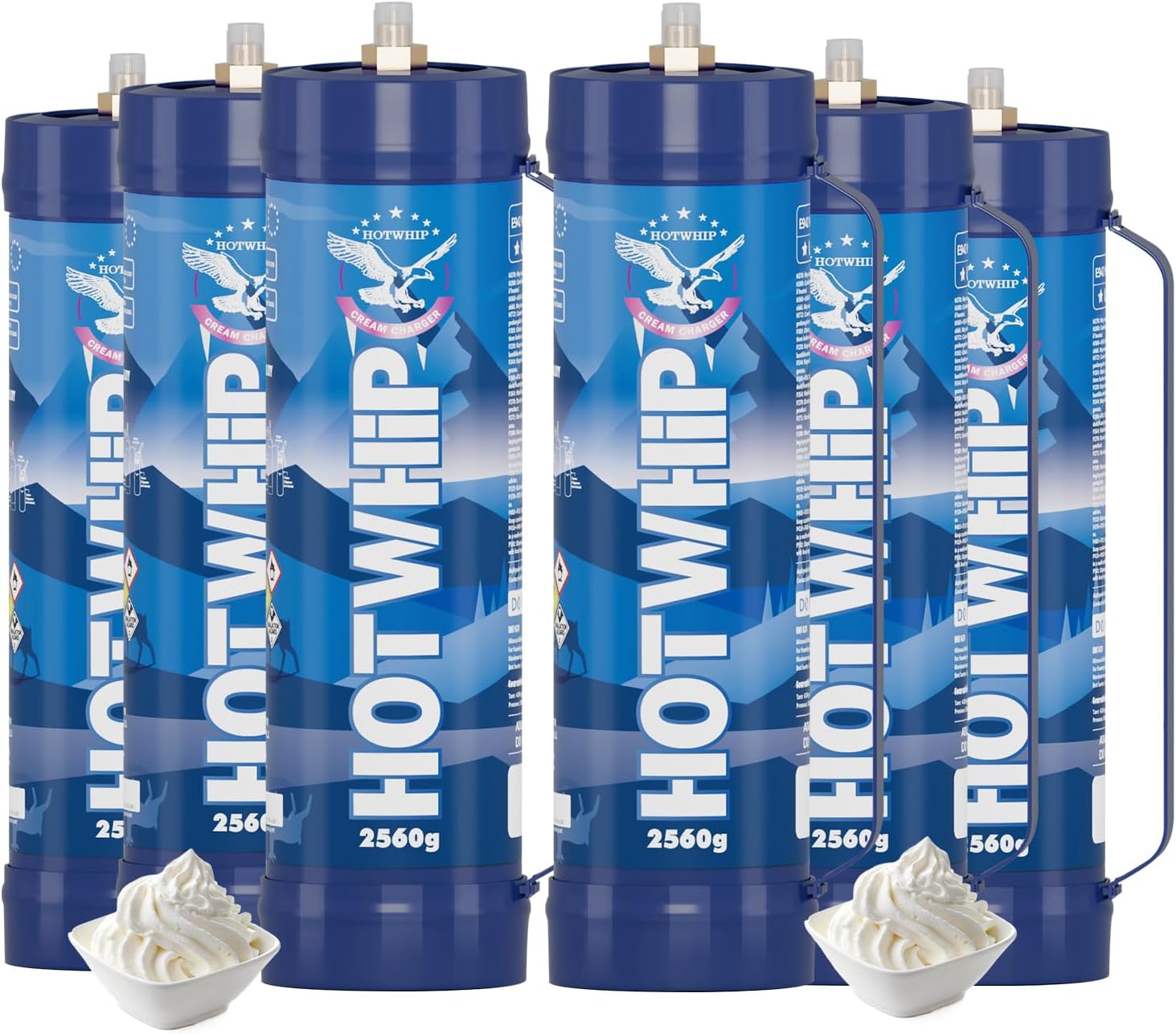 Whipped Cream Chargers 2560g High Purity N2O for Delicious Treats