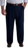 Haggar Iron Free Premium Khaki Classic Fit Pleat Front Pant offseam