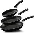 Nonstick Cookware 3 Piece Frying Pan Set - Even Heat, Easy Clean