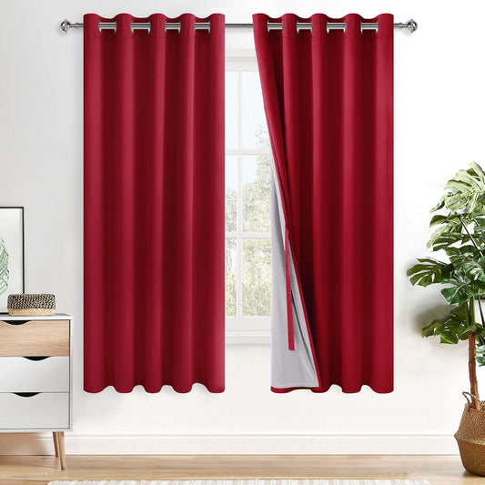 100% Blackout Noise Reducing Curtains x Set of 2