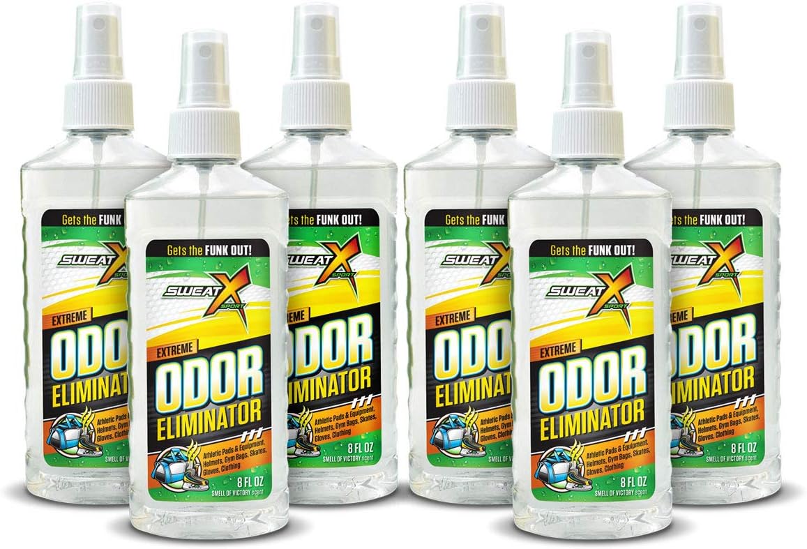 SweatX Extreme Odor Spray for Shoes and Gym Clothing - 6 Pack