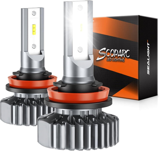 SEALIGHT H11 Bulbs - 800% Brighter, Easy Installation, Waterproof