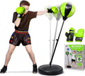 Punching Bag for Kids with Stand and Gloves - Adjustable 27-40in