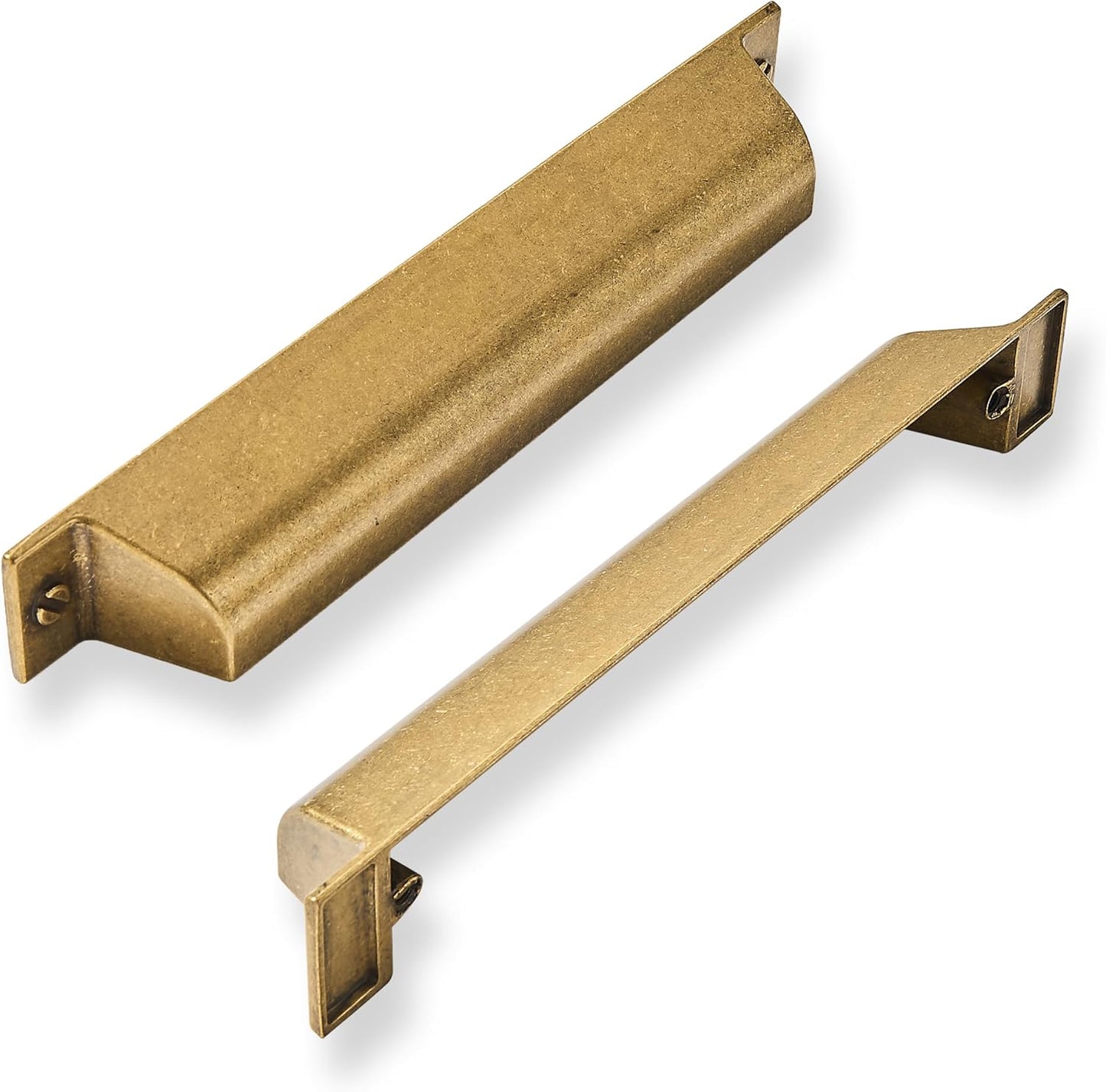 Antique Brass Cabinet Cup Pulls for Vintage Drawer Hardware