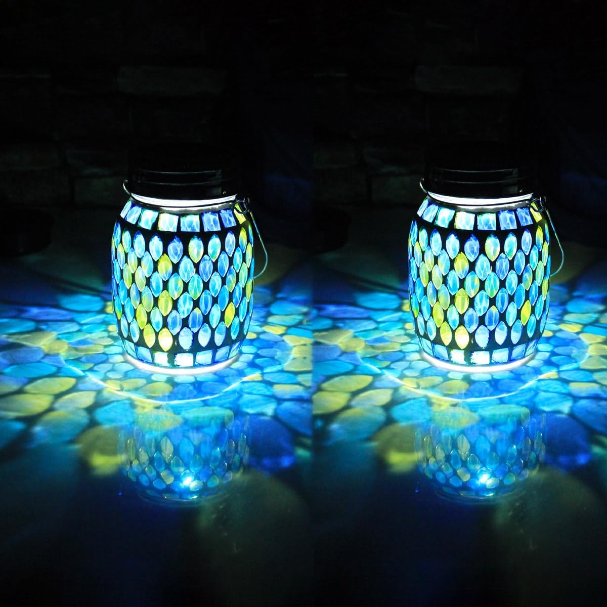 Solar Mosaic Outdoor Waterproof Lights for Yard and Patio Decor