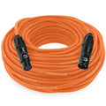 Balanced XLR Cable Male to Female 75 ft Orange - Reliable Pro Audio