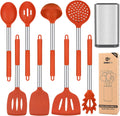 Silicone Cooking Utensil Set 8Pcs in Red - Non-stick Heat Resistant