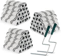 Paint Roller Covers 60 Pack 6 in Microfiber with 2 Metal Frames