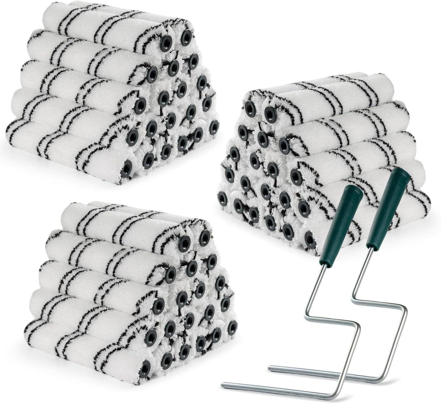 Microfiber Paint Roller Covers 60 Pack for Smooth Painting