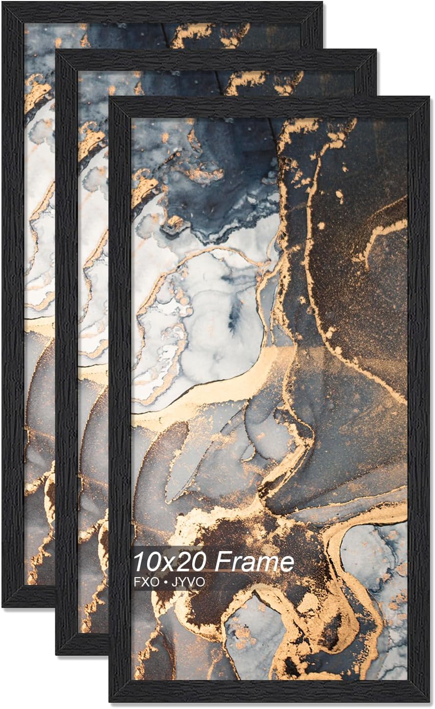 Engineered Wood 10x20 Picture Frame Set of 3 for Photos
