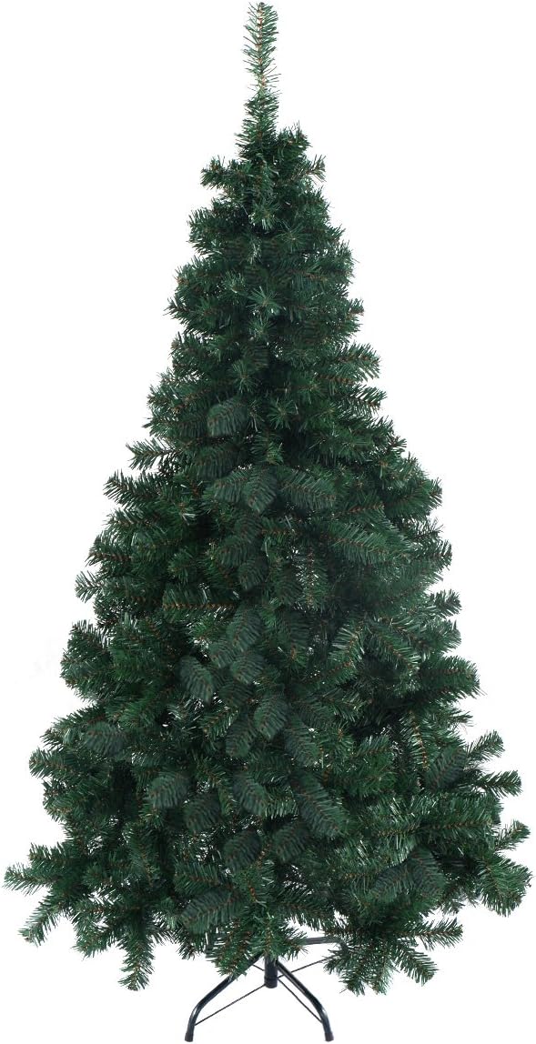 GOFLAME 5FT PVC Artificial Green Christmas Tree for Holiday Decor