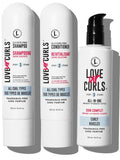 Love Ur Curls Fragrance Free Curly 3-Step System - Soft Defined Curls