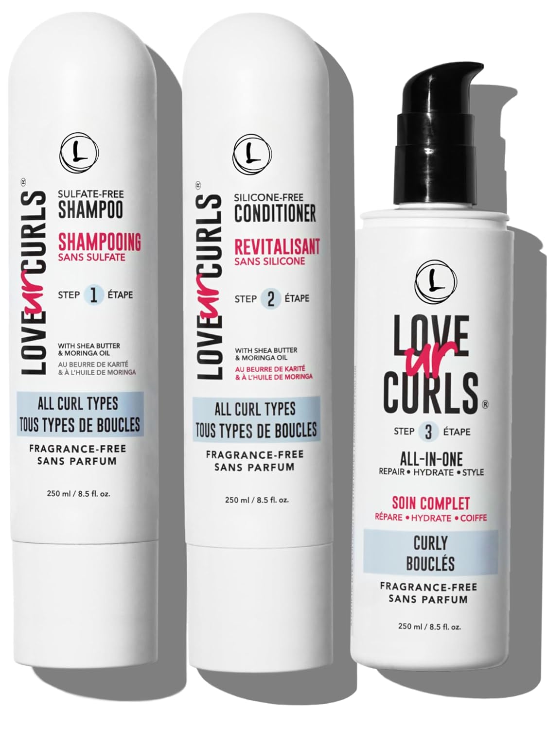 Love Ur Curls Fragrance Free Shampoo and Conditioner Set