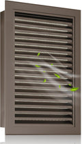 12 in x 18 in Gable Vent - Premium Aluminum Shed Vent with Screen