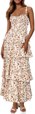 Floral Maxi Dresses for Women: Spaghetti Strap Casual Style