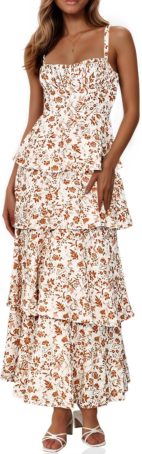 Fisoew Womens Floral Maxi Dresses for Summer Style and Comfort