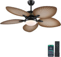 Ceiling Fans with Lights and Remote APP Control 52in Tropical Palm