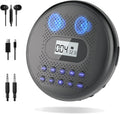 Portable CD Player with Dual Stereo Speakers - Rechargeable, Anti-Skip
