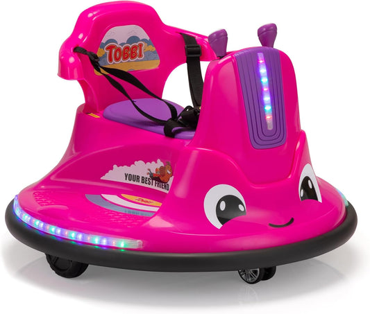 TOBBI Toddlers Bumper Car - 12v Electric Snail Ride On Toy