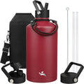 Gallon Insulated Water Bottle with Straw 128 oz - All-Day Hydration