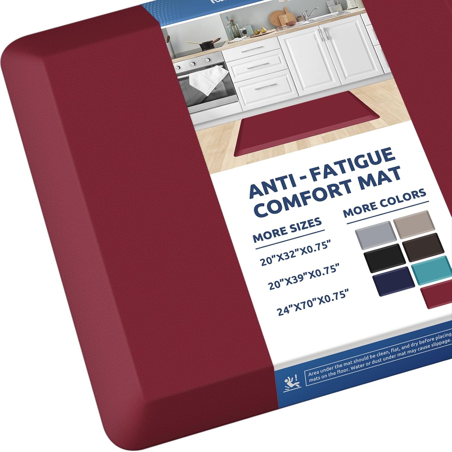 KitchenClouds Anti Fatigue Kitchen Mat for Comfort and Support