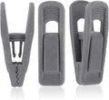 Tinfol Gray Velvet Hanger Clips for Pants and Accessories Storage