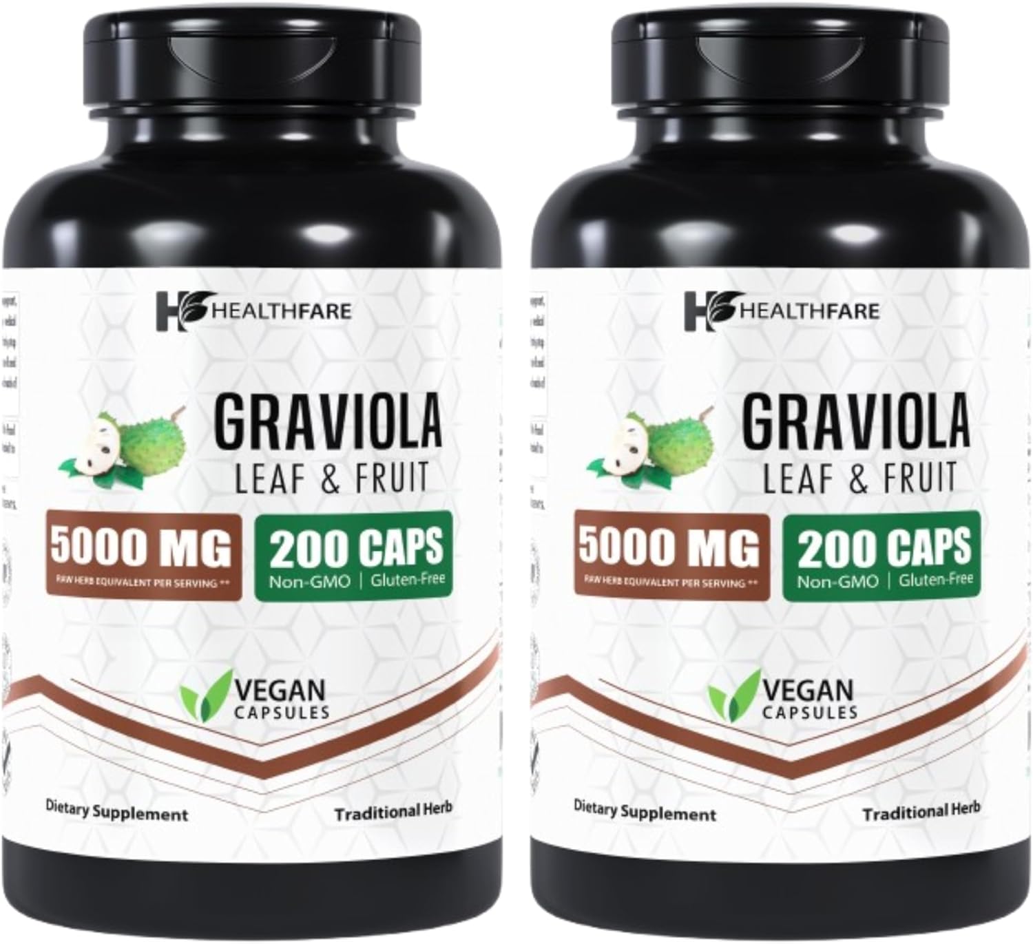 Graviola Extract Capsules 5000mg for Daily Wellness Support