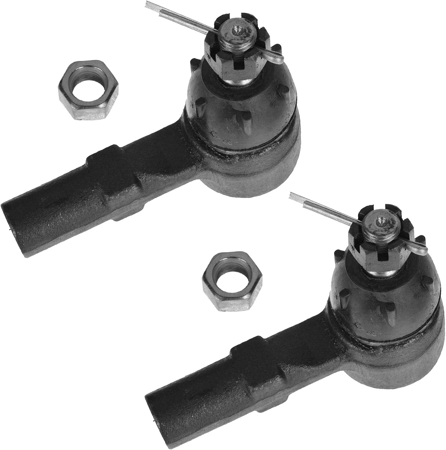 TRQ Front Outer Tie Rod Set for 1991-2002 Ford Escort & Tracer