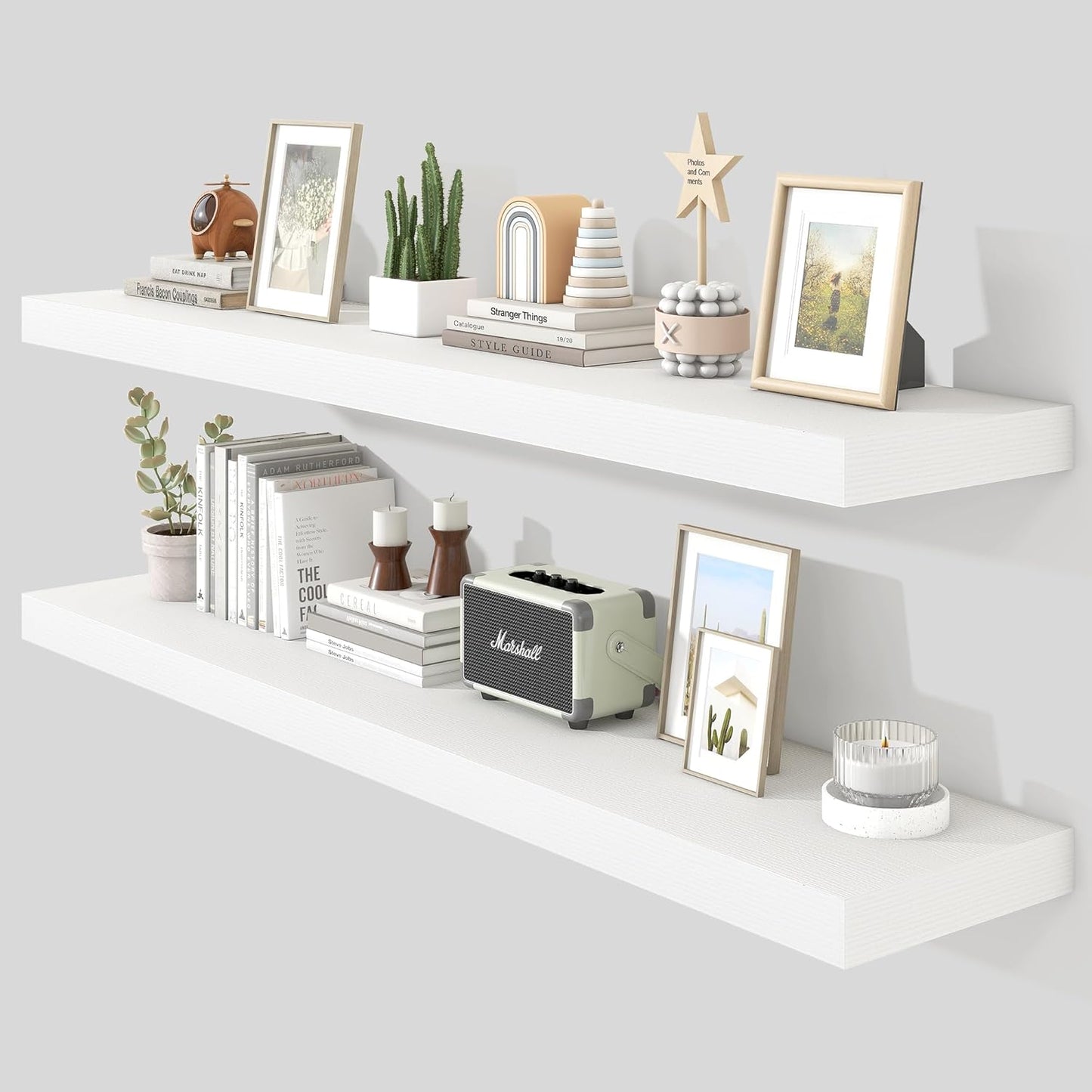 Heimlove 55 Inch Floating Shelves for Wall - Modern Storage Solution