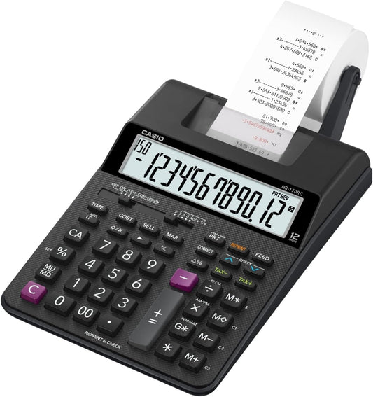 Casio HR-170RC Printing Calculator for Effortless Calculations