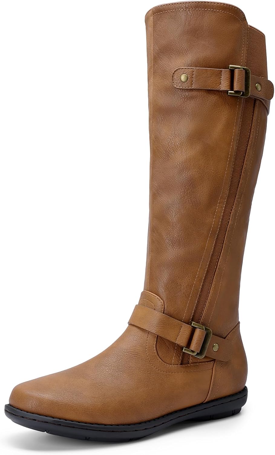 DREAM PAIRS Women's Faux Fur-Lined Knee High Winter Boots
