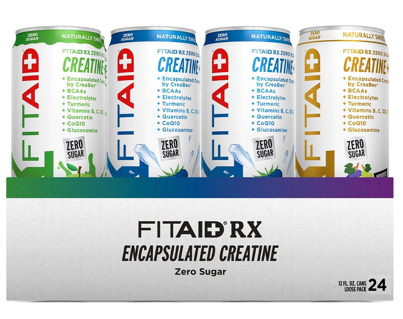 FITAID RX Zero Sugar Workout Recovery Drink with Creatine