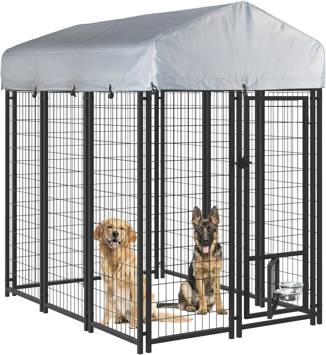 LEMBERI Outdoor Dog Kennel for Large Dogs - Heavy Duty