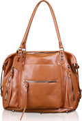 Women's Large City Tote Bag with Zipper - Spacious Everyday Tote
