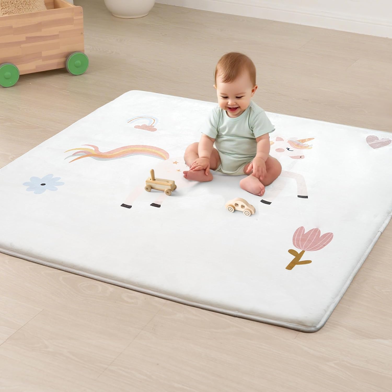 1.5 Thick Premium Floor Play Mat for Tummy Time and Crawling