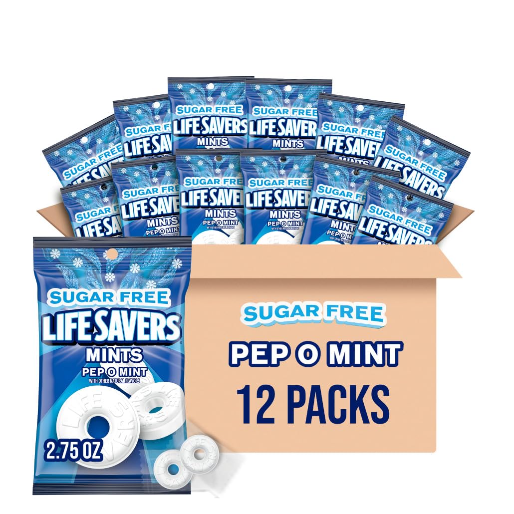 LIFE SAVERS Sugar Free Pep O Mint Hard Candy for Fresh Breath