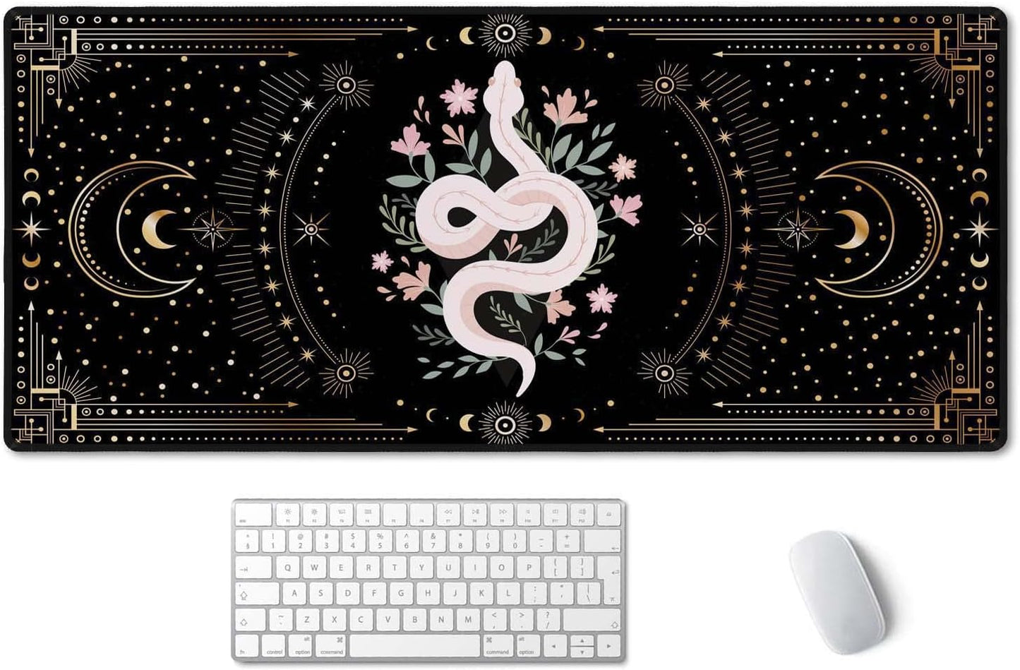 Boho Snake Witch Large Mouse Pad - Waterproof Gaming Mousepad