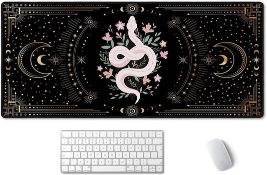 Boho Snake Witch Large Mouse Pad - Waterproof Gaming Mousepad