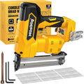 Cordless 18GA Brad Nailer Compatible with Dewalt 20V Max - Brushless